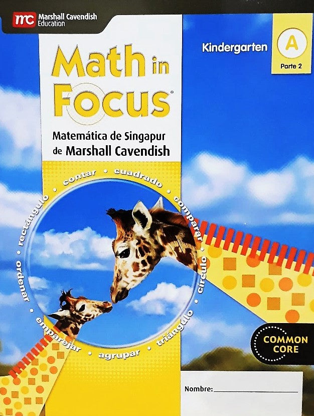 Math in Focus PreKinder A parte 1 - A parte 2