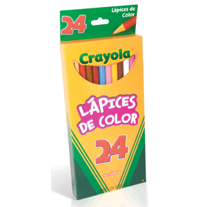 Lapices de colores Crayola 24 Und