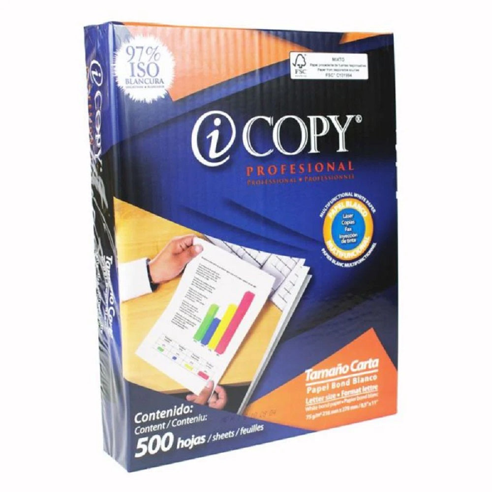 Papel Multiproposito Icopy 8.5&quot;X11&quot; (500H)
