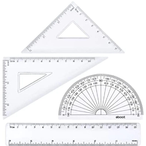 Juego de Geometria Force  plástico 4 Piezas