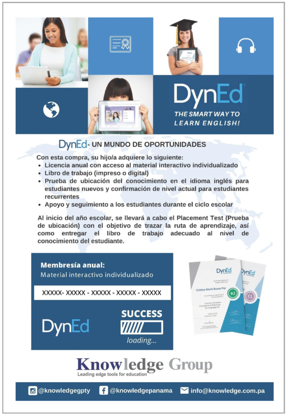 Licencia anual DynEd 7° grado