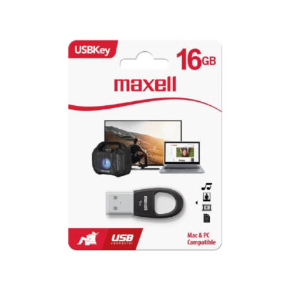Memoria USB KEY MAXELL 16GB Negra