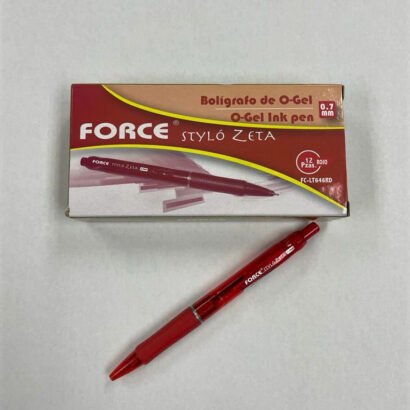 Pluma Force Stylo Zeta Gel 0.7MM Roja