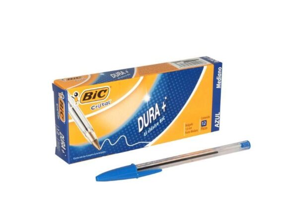 Pluma BIC Cristal Punta Media Azul 12 und