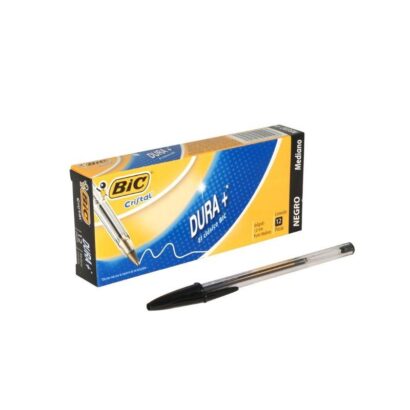 Pluma BIC Cristal Punta Media Negra 12 und