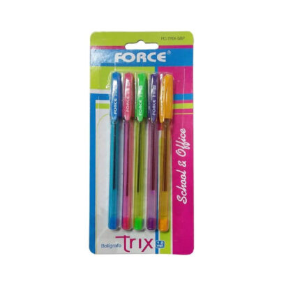Plumas Force 5 set 5 Colores