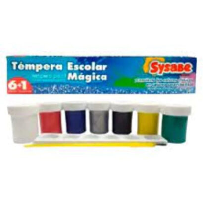 Tempera Escolar Mágica 6 colores