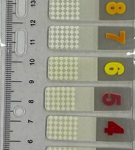 Marcador de Pagina Numerica (12X44mm) 10 Und