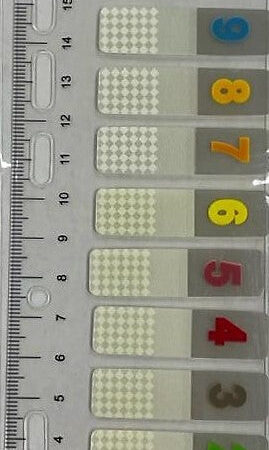 Marcador de Pagina Numerica (12X44mm) 10 Und