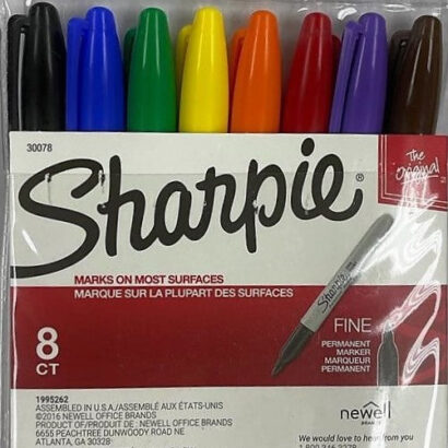 Marcadores Punta Fina Sharpie Set 8 Colores