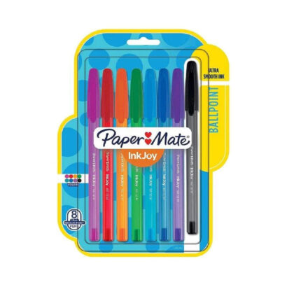 Pluma Paper Mate Retractil Set 8 Colores