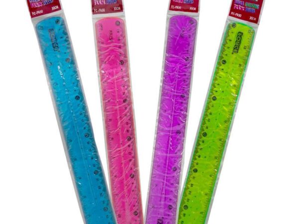 Regla Plastica Force 30 cm 12"