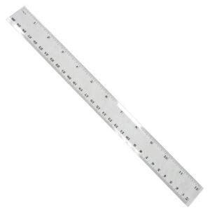 Regla Plastica Transparente Force 30cm 12"